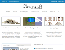 Tablet Screenshot of clearviewwindow.com
